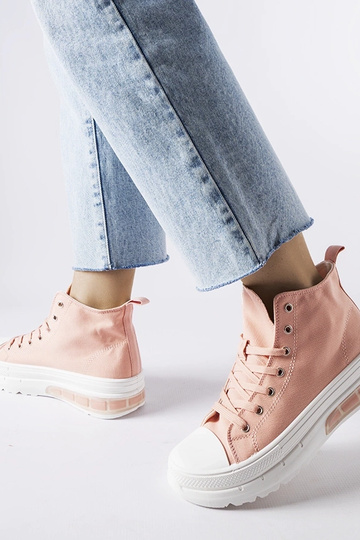 Ruhige rosa High-Top-Sneakers 2