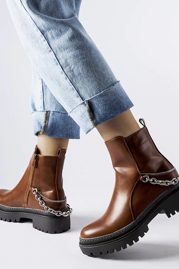 Braune Stiefeletten mit... 2