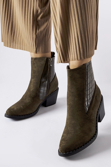 Grüne Stiefeletten aus...