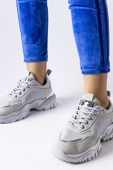 Graue Sneakers „Lodgeville“ mit silbernem Akzent