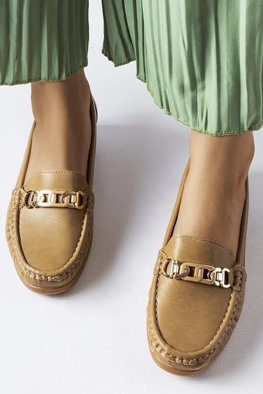 Braune Loafer mit Keilschnalle von... Braune Loafer mit Keilschnalle von...