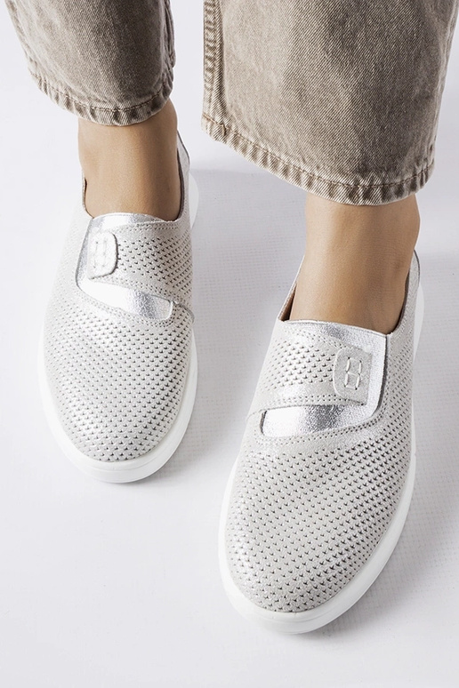 Ethels – Silberne Sneakers aus...