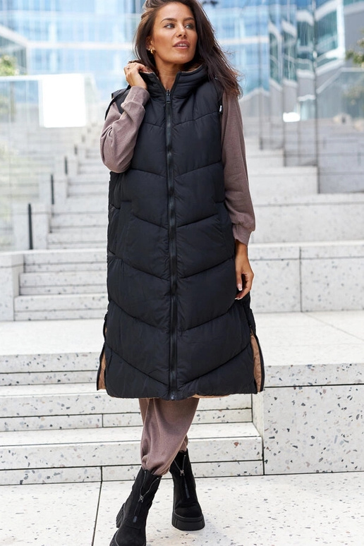 Schwarze isolierte Damenstiefeletten...