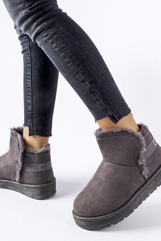 Big Star Graue Schneestiefel KK274623