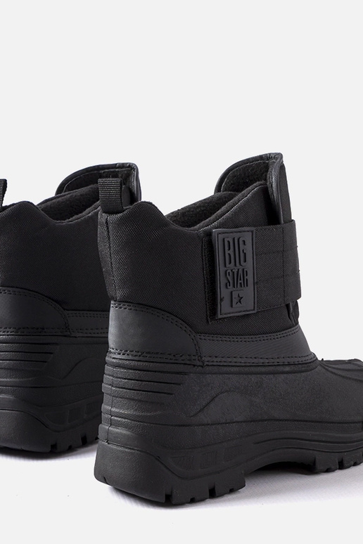 Schwarze Kinder-Winterstiefel, „Big...