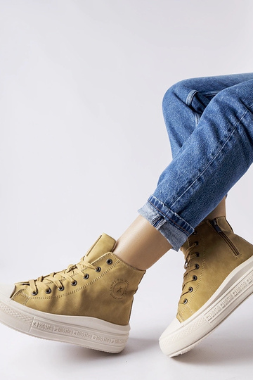 Dunkelbeige warme Sneakers... 2