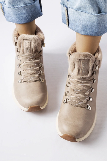 Beige isolierte Stiefel Big Star MM274487 2