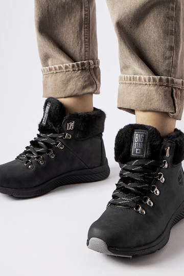 Schwarze isolierte Big Star-Stiefel MM274488