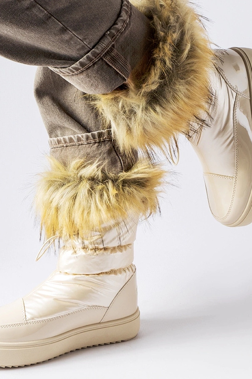 Beige isolierte Schneestiefel MM274380