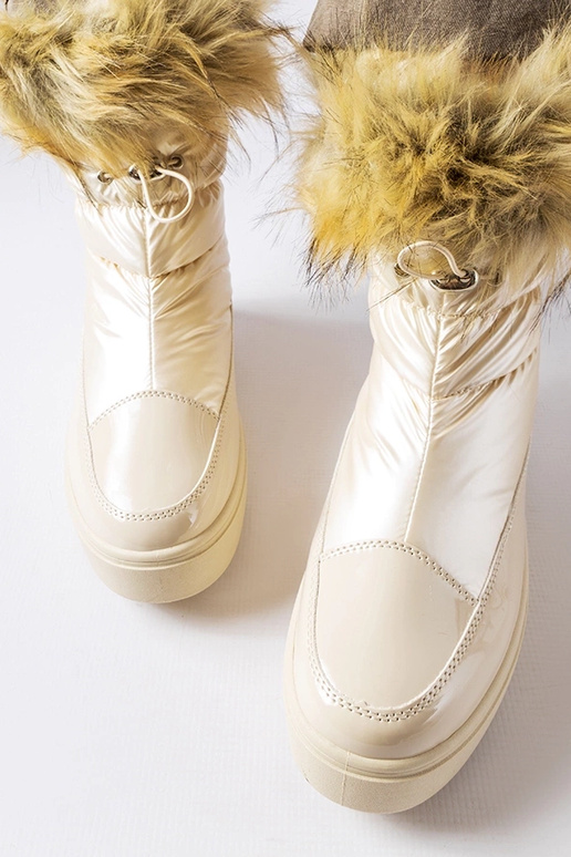 Beige isolierte Schneestiefel MM274380