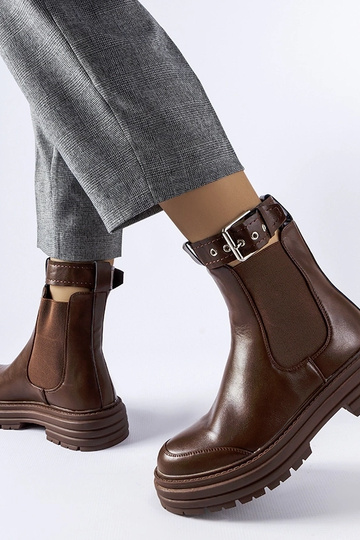 Braune Stiefeletten mit... 2