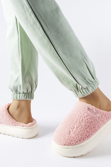 Rosa isolierte Hausschuhe... 2