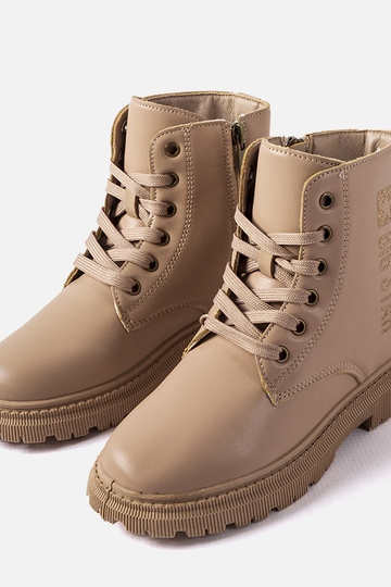 Sandfarbene Winterstiefeletten, „Big Star MM374154" 2