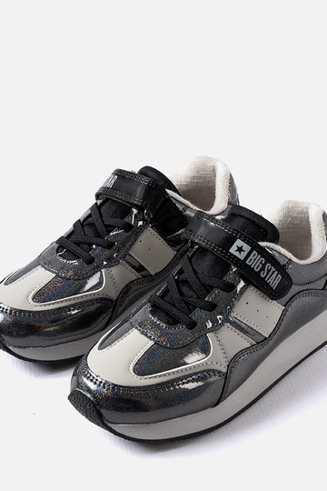 Schwarze Glitzer-Sneaker Big Star KK374103 2