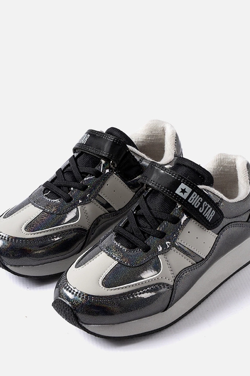 Schwarze Glitzer-Sneaker Big Star...