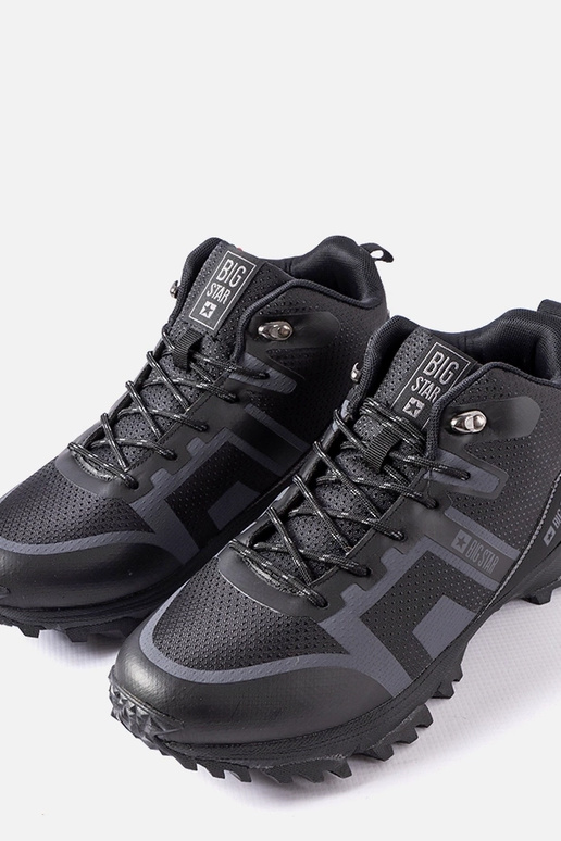 Schwarze isolierte Big Star-Stiefel...