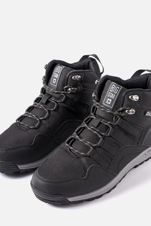 Schwarze isolierte Big Star-Stiefel...