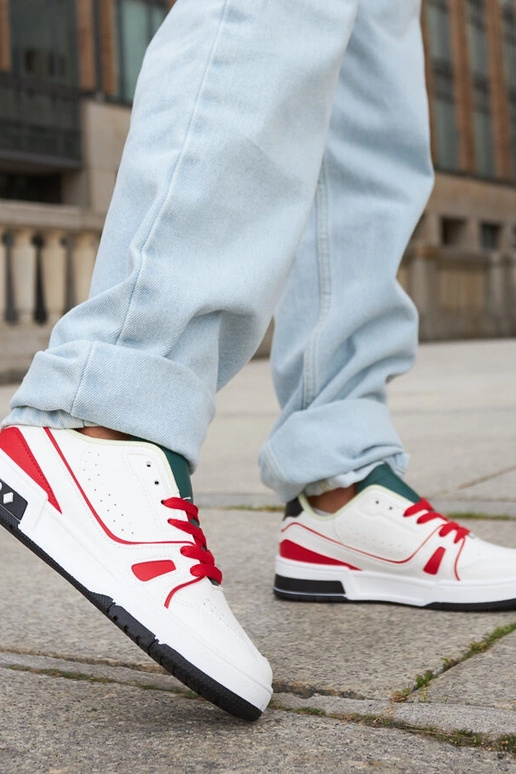 Archie – Rote und weiße Schuhe mit...