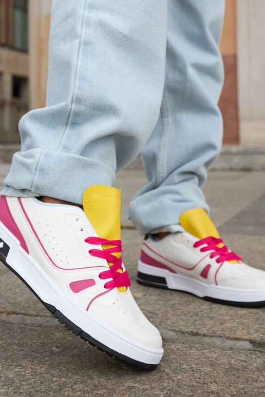 Archie – Rosa-weiße Sneakers mit...