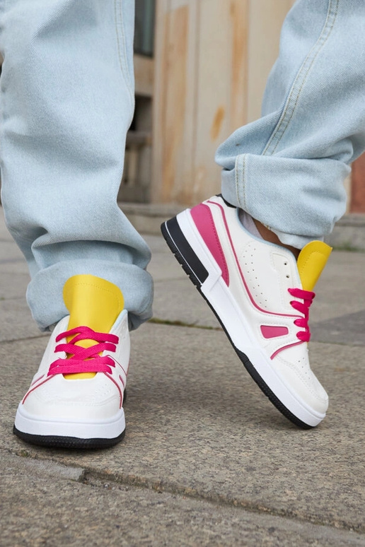 Archie – Rosa-weiße Sneakers mit...