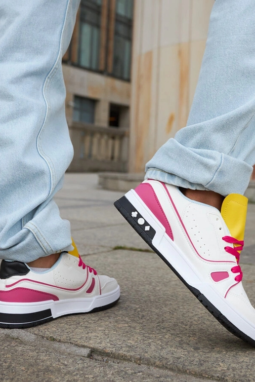 Archie – Rosa-weiße Sneakers mit...