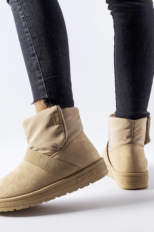 Sand-schwarze Stiefeletten aus...