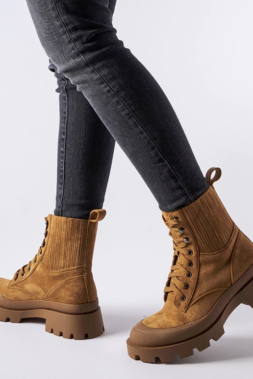 Braune Stiefeletten Orson aus...