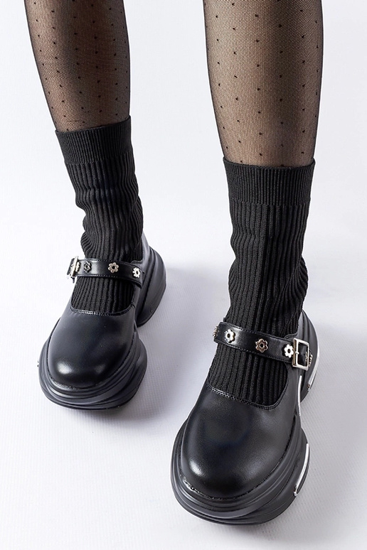 Ivana schwarze Sockenstiefel