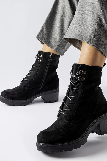 Schwarze Schnürstiefeletten Clementina 2