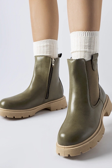 Grüne Stiefeletten mit...