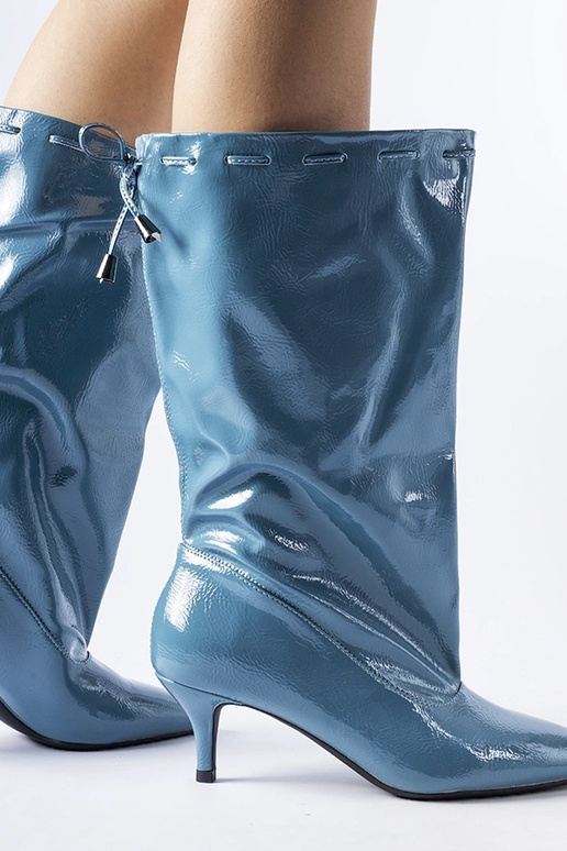 Clinton – Blaue Stiefel mit niedrigem...