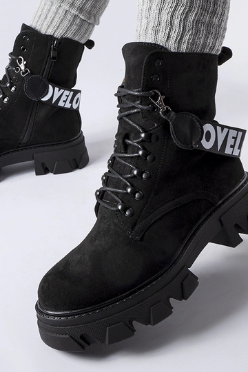 Schwarze Stiefelette mit... 2