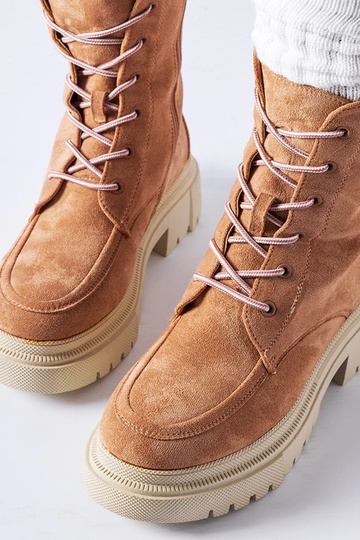 Rosa Wanderstiefel mit... 2