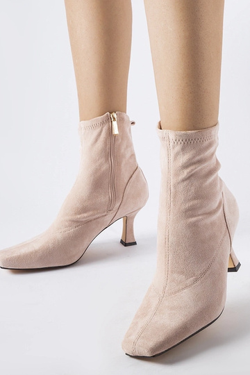 Rosa Stiefeletten mit...