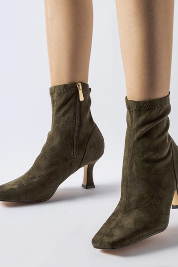 Grüne Stiefeletten mit...