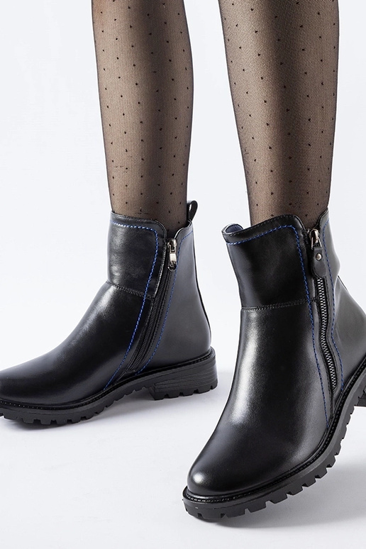 Nereo schwarze Stiefeletten mit...