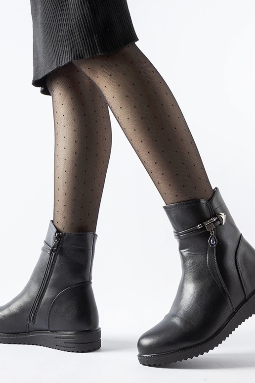 Nola schwarze gefütterte Stiefeletten...