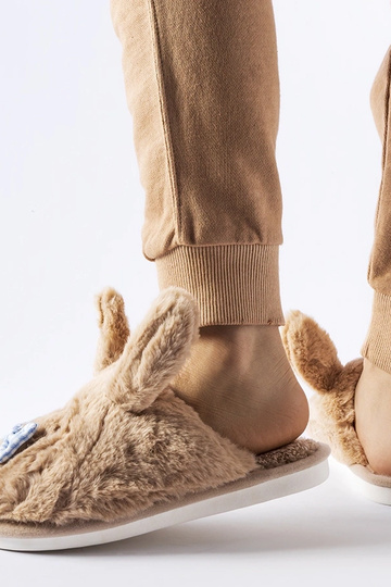 Beige Hausschuhe mit Ohren... 2