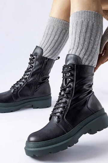 Schwarze Wanderstiefel mit... 2