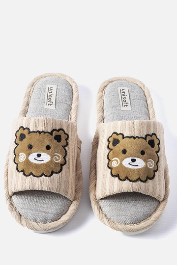 Beige Hausschuhe mit... 2