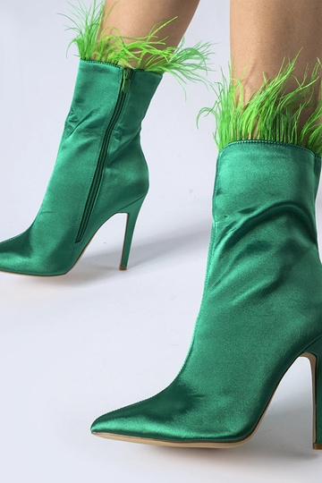 Grüne Stiefeletten mit...