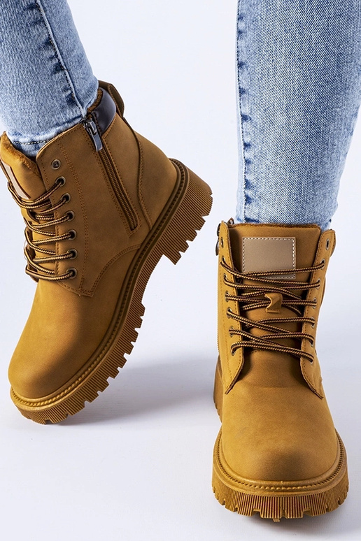 Klassische braune gefütterte Worker...