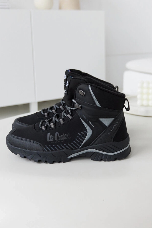 Schwarze gefütterte Herren-Trapper...