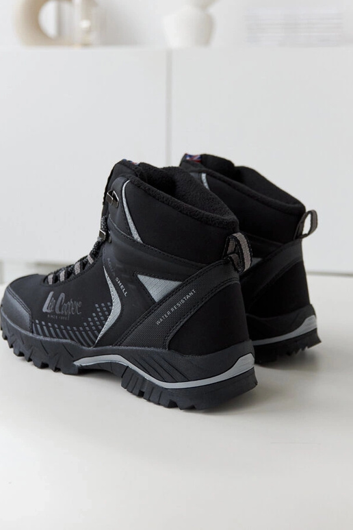 Schwarze gefütterte Herren-Trapper...