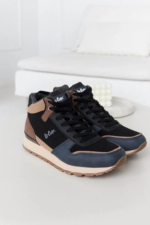 Blau-braune Sneakers LCJ-23-31-3065M