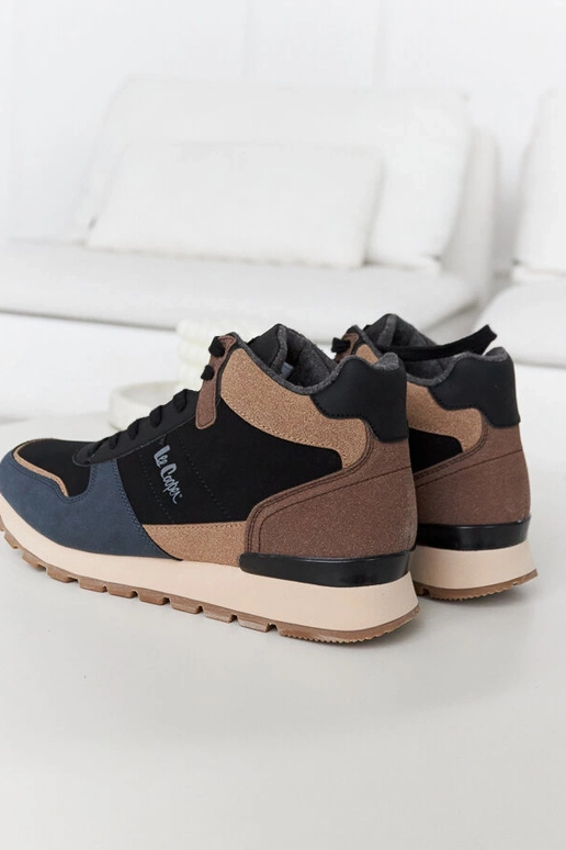 Blau-braune Sneakers LCJ-23-31-3065M