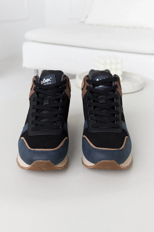 Blau-braune Sneakers LCJ-23-31-3065M