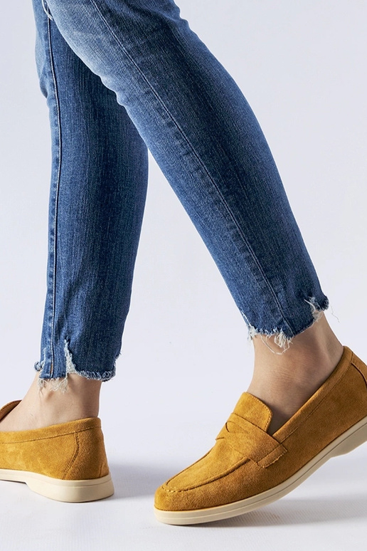 Dunkelbeige Kunstwildleder Slips von...