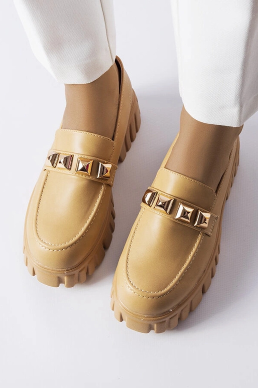 Beige Loafer mit Plateausohle Frisco