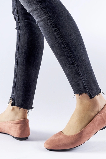 Jules – Dunkelrosa Ballerinas aus Wildlederimitat 2